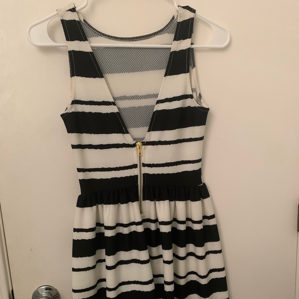 Saks Fifth Avenue Stripped Mini Dress